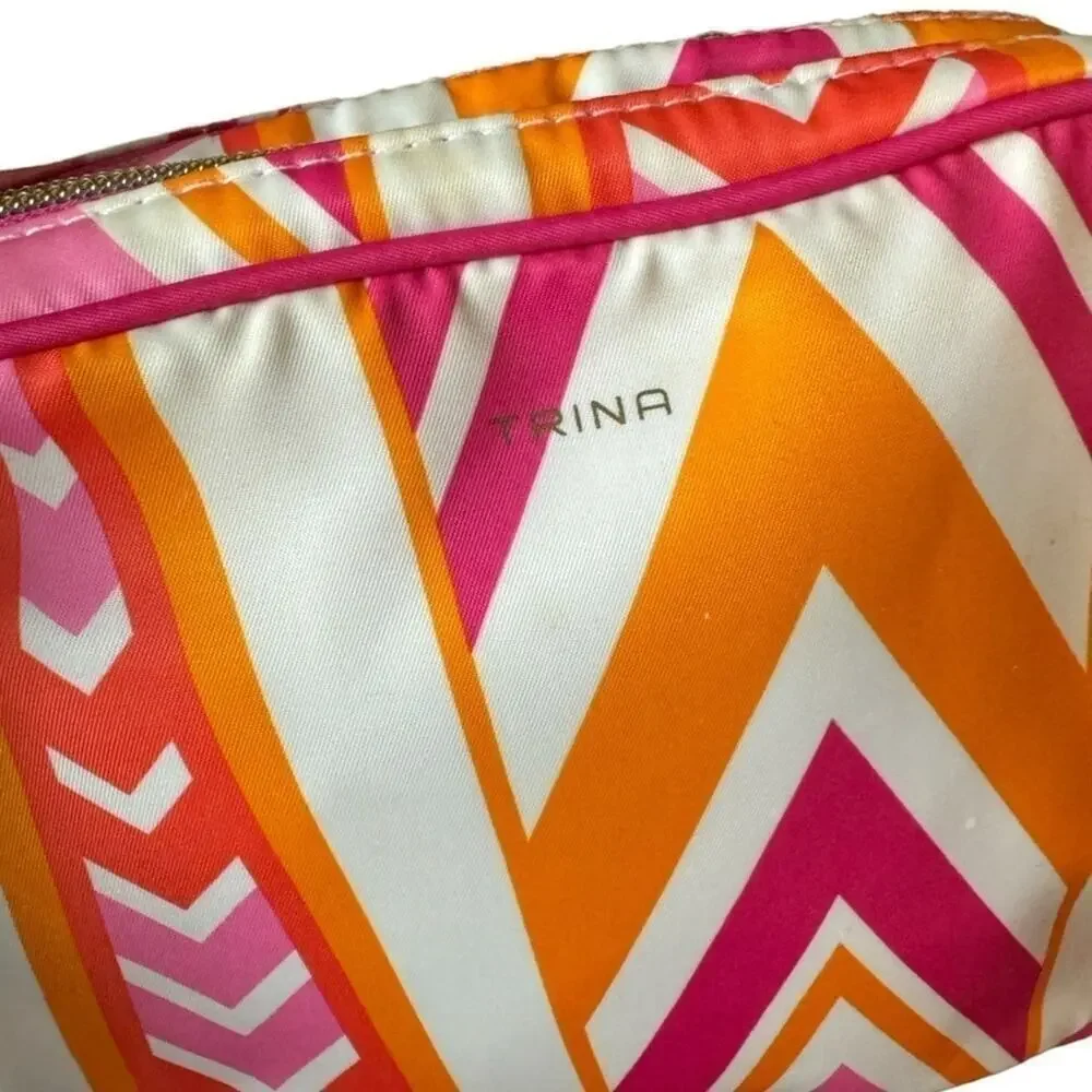 Trina Zippered Makeup Cosmetic Travel Case